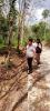 ตรวจสอบถนน ดำเนินการตรวจสอบโครงการก่อสร้างถนนคอนกรีตเสริมเหล